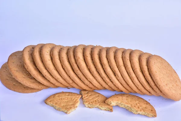 바삭바삭한 쿠키클로즈업 — 스톡 사진