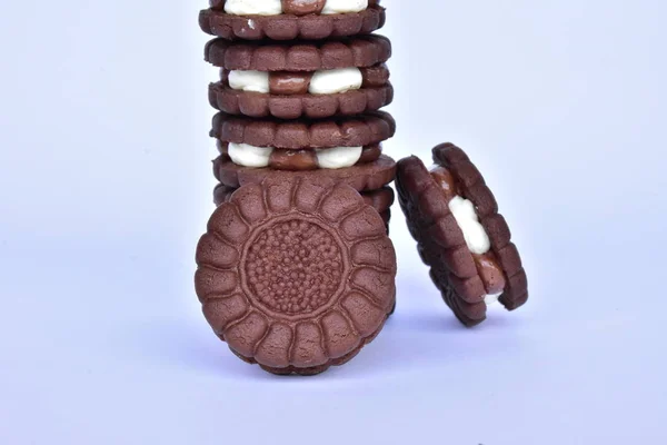 Смачне Шоколадне Печиво Крупним Планом — стокове фото