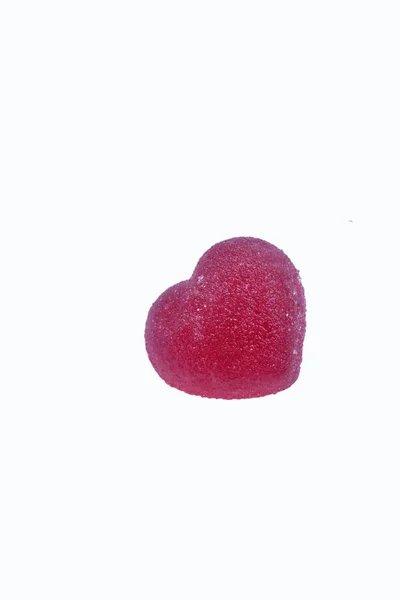 Red Marmalade Hart Shaped Candy — Stockfoto