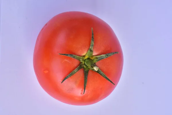 Tomate Rojo Sobre Fondo Blanco —  Fotos de Stock