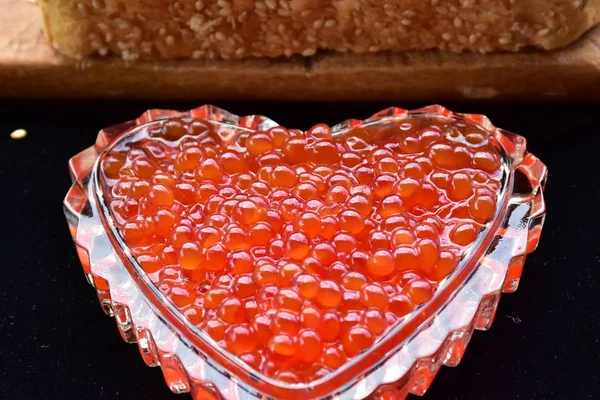 Caviar Vermelho Peixe — Fotografia de Stock