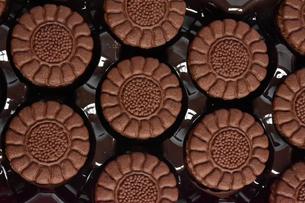 Deliciosas Galletas Chocolate Cerca — Foto de Stock