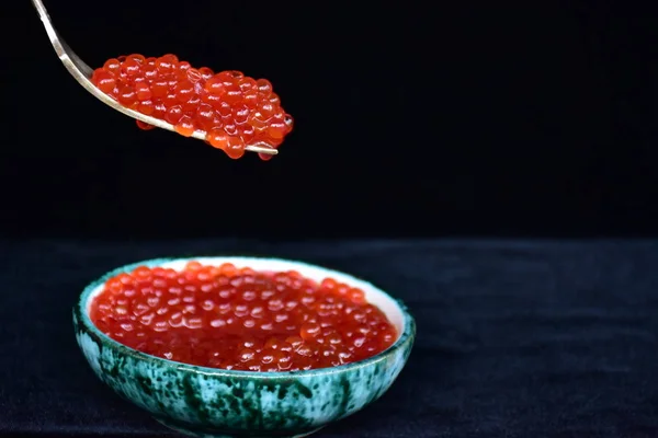 Caviar Vermelho Peixe — Fotografia de Stock