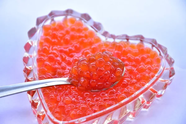 Caviar Vermelho Peixe — Fotografia de Stock