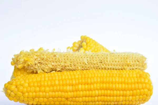 Főtt Kukorica Közelről — Stock Fotó