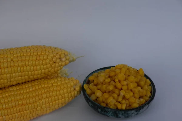 Boiled Raw Corn — Stock Photo, Image