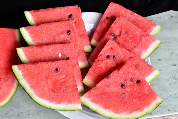 Saftig Och Mogen Vattenmelon — Stockfoto