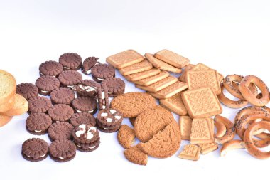 farklı kurabiye çeşitli yakın çekim 