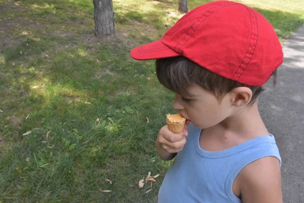 a children eat ice cream