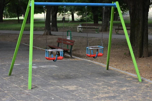 Vacker Lekplats Parken — Stockfoto