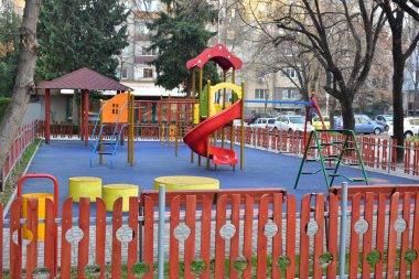 Parktaki güzel oyun parkı