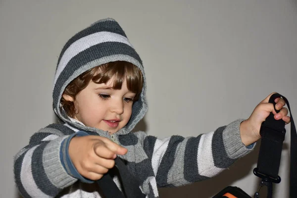 Close Portret Van Schattig Jongetje — Stockfoto