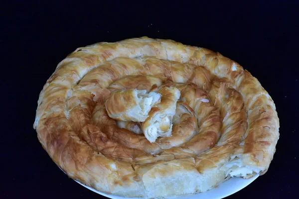 Bulgarian national cuisine, Banicza with brynza, Rollini with brynza cheese, cheese feta-brynza
