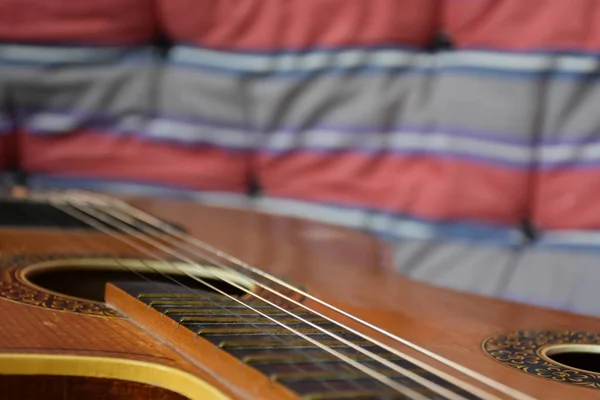 Closeup Acoustic Guitar Blanket — ストック写真