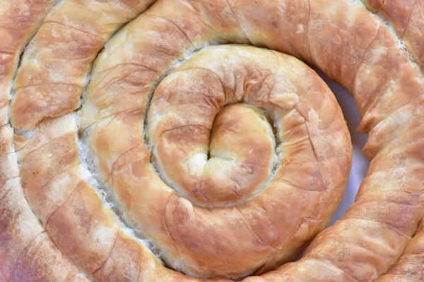 Cozinha Nacional Búlgara Banicza Com Brynza Rollini Com Queijo Brynza — Fotografia de Stock