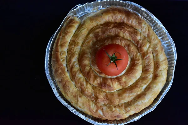 Bulharská Národní Kuchyně Banicza Brynza Rollini Brynza Sýrem Sýrem Feta — Stock fotografie