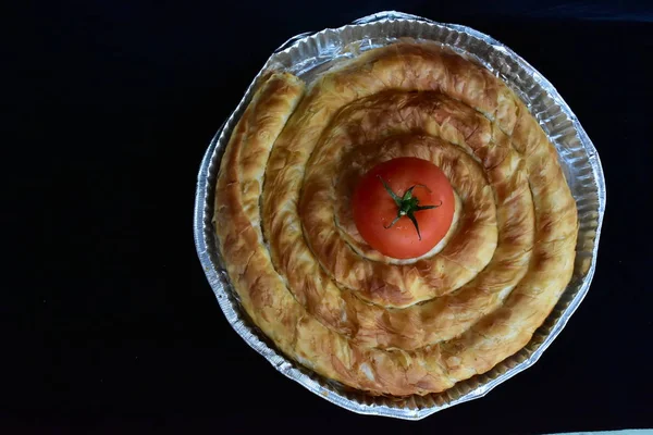 Bulharská Národní Kuchyně Banicza Brynza Rollini Brynza Sýrem Sýrem Feta — Stock fotografie