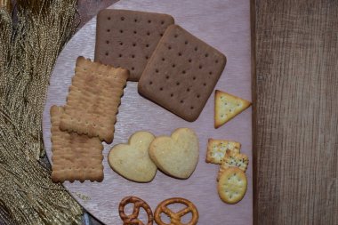 lezzetli kurabiyeler yakın çekim 