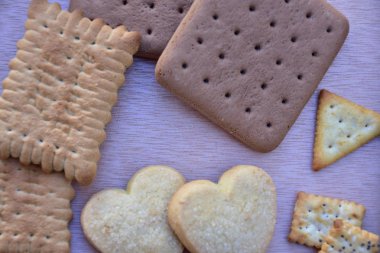 lezzetli kurabiyeler yakın çekim 