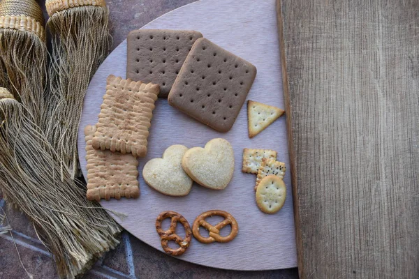 lezzetli kurabiyeler yakın çekim 