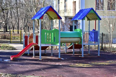 Parktaki güzel oyun parkı