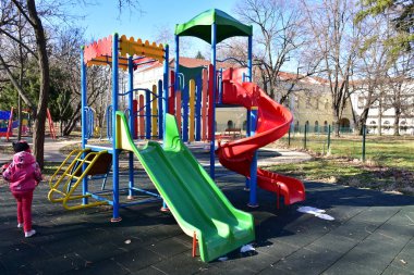 Parktaki güzel oyun parkı