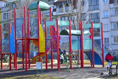 Parktaki güzel oyun parkı