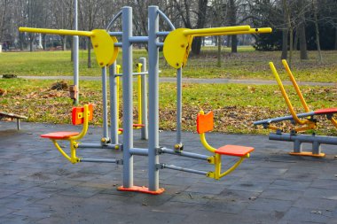 Parktaki güzel oyun parkı