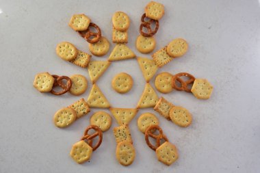 lezzetli kurabiyeler Üstten Görünüm 