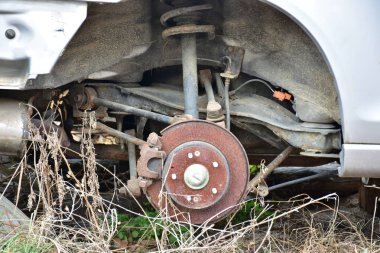 araba ve kaza ve tehlike,