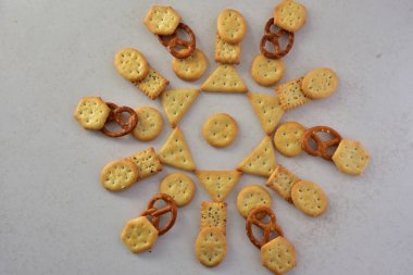 lezzetli kurabiyeler Üstten Görünüm 