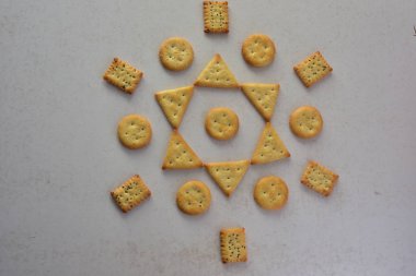 lezzetli kurabiyeler Üstten Görünüm 