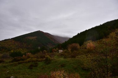 çok güzel manzara dağları ve sis
