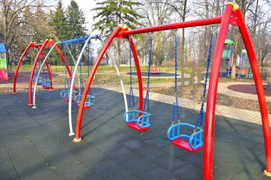 Parktaki güzel oyun parkı