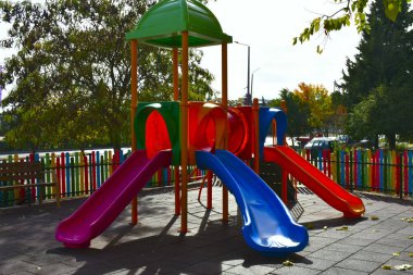 Parktaki güzel oyun parkı
