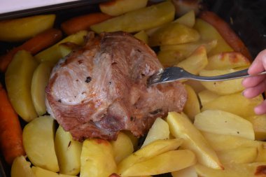 etli patates yakın çekim 