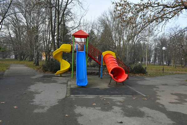 Vacker Lekplats Parken — Stockfoto