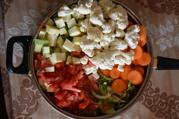 Legumes Mesa Fechar — Fotografia de Stock