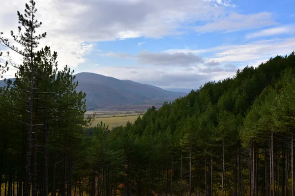 Sehr Schöne Landschaft Berge Und Nebel — Stockfoto