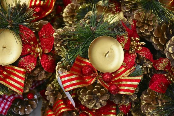 크리스마스에 촛불을 — 스톡 사진