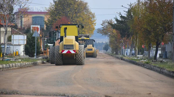 Grandi Macchine Costruzione Costruire — Foto Stock