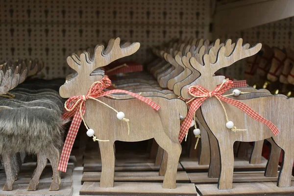 Beautiful Christmas Deer Close — Stock Photo, Image