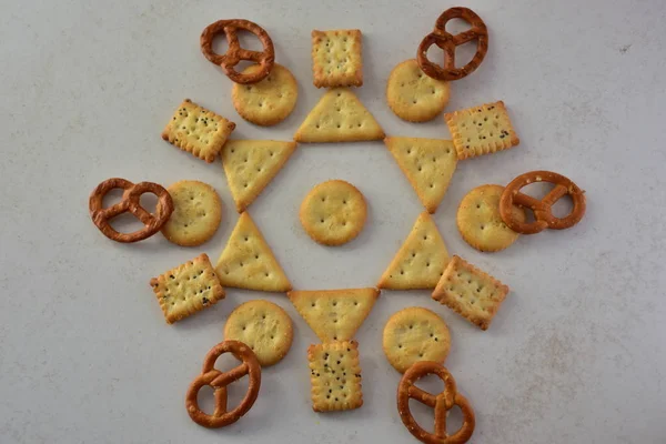 lezzetli kurabiyeler Üstten Görünüm 