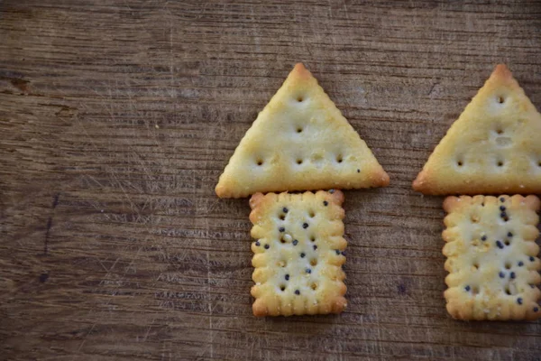 おいしいクッキーのトップ ビュー — ストック写真