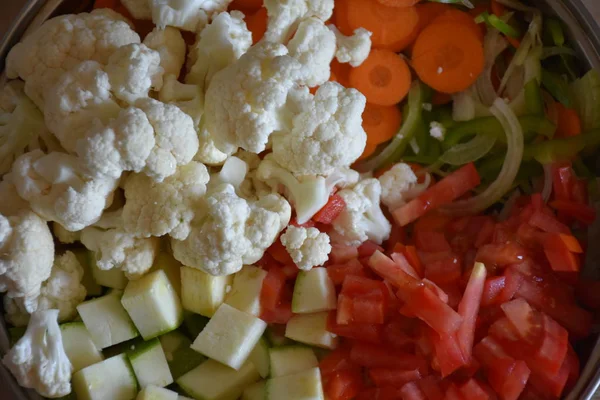 Legumes Mesa Fechar — Fotografia de Stock