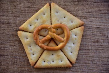 lezzetli kurabiyeler Üstten Görünüm 