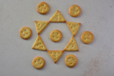 lezzetli kurabiyeler Üstten Görünüm 