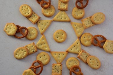 lezzetli kurabiyeler Üstten Görünüm 