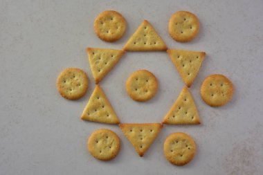 lezzetli kurabiyeler Üstten Görünüm 