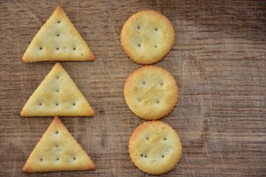 lezzetli kurabiyeler Üstten Görünüm 